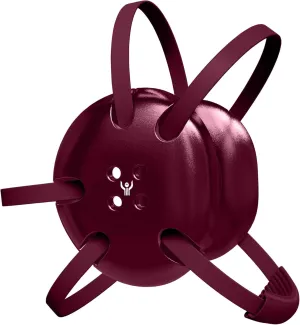 | Wrestling Classic Headgear | Earguard Adult Grappling Head Gear | Adjustable Ear Guards Maroon Straps