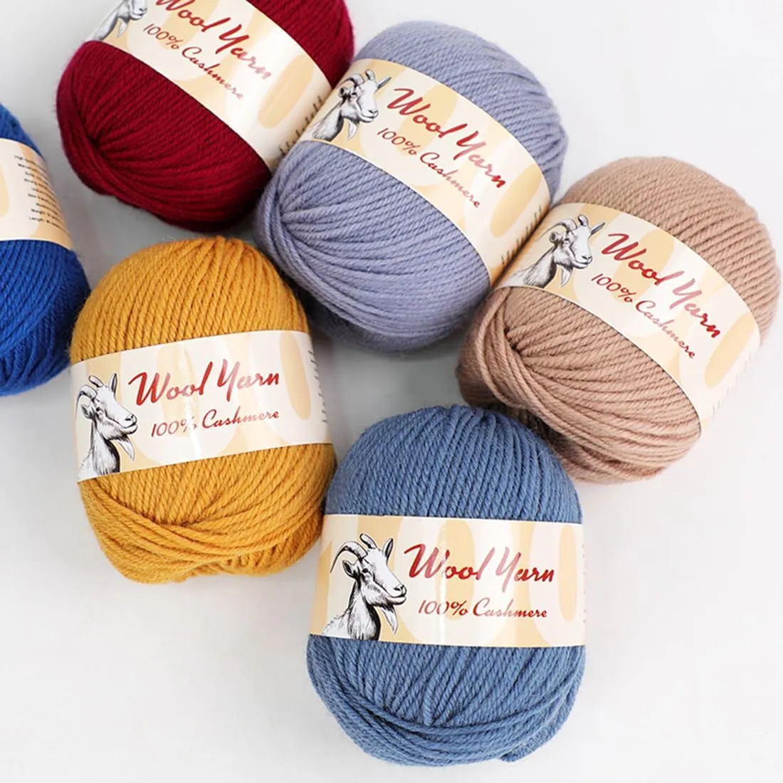 100% Cashmere Wool Yarn (Pack of 10) by Yonkey Monkey 500gr Imported Knitting Crochet (Big Green 23)