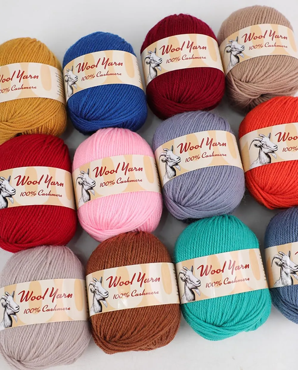 100% Cashmere Wool Yarn (Pack of 10) by Yonkey Monkey 500gr Imported Knitting Crochet (Coffee 26)