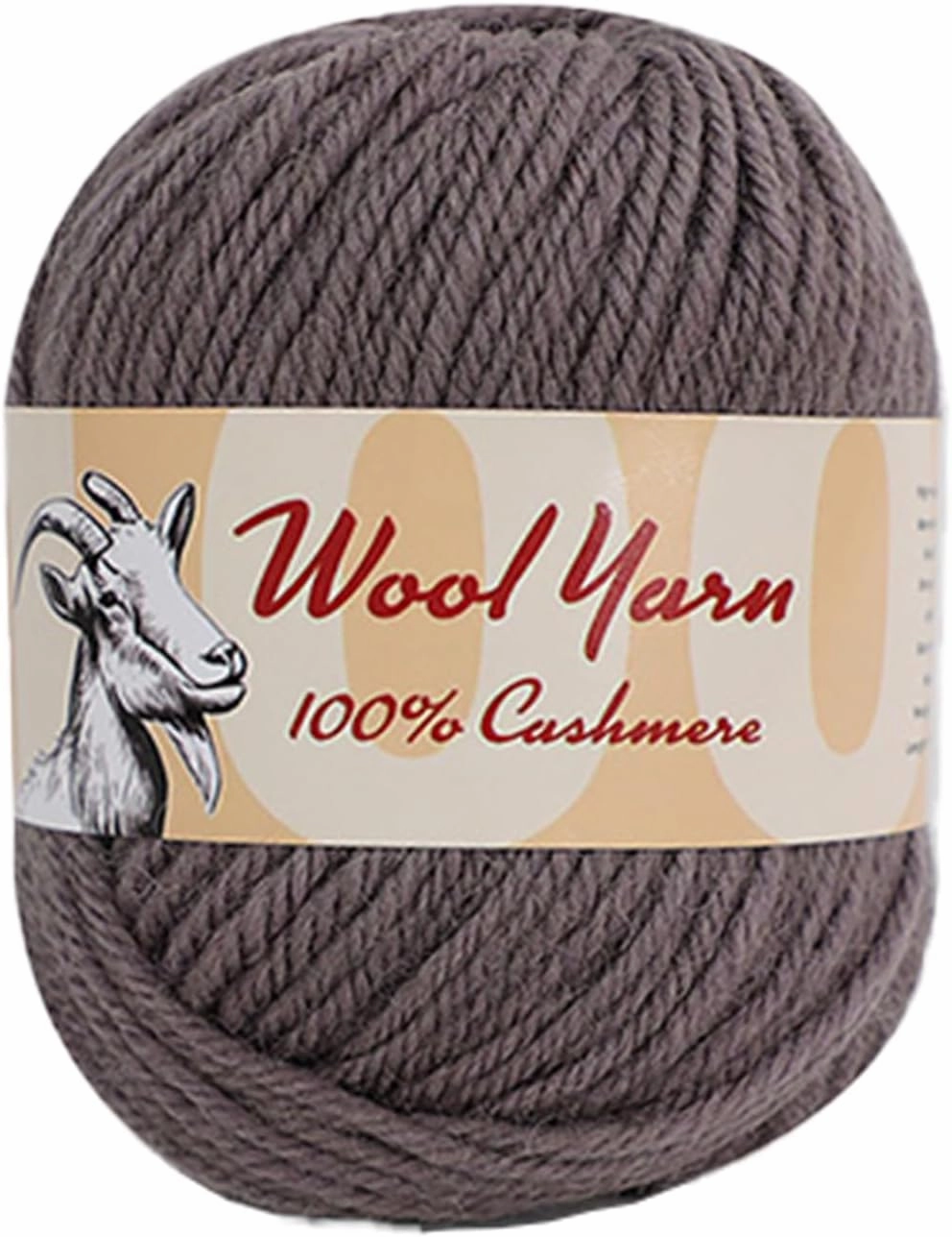 100% Cashmere Wool Yarn (Pack of 10) by Yonkey Monkey 500gr Imported Knitting Crochet (Dark Grey 18)