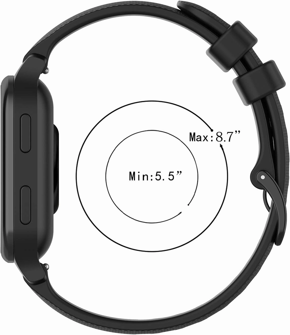 18mm 19mm 20mm 22mm Width Colorful Silicone Quick Release Wristband Replacement Sports Straps Bracelet Watch Band Strap with Quick Release Pins for Smartwatch