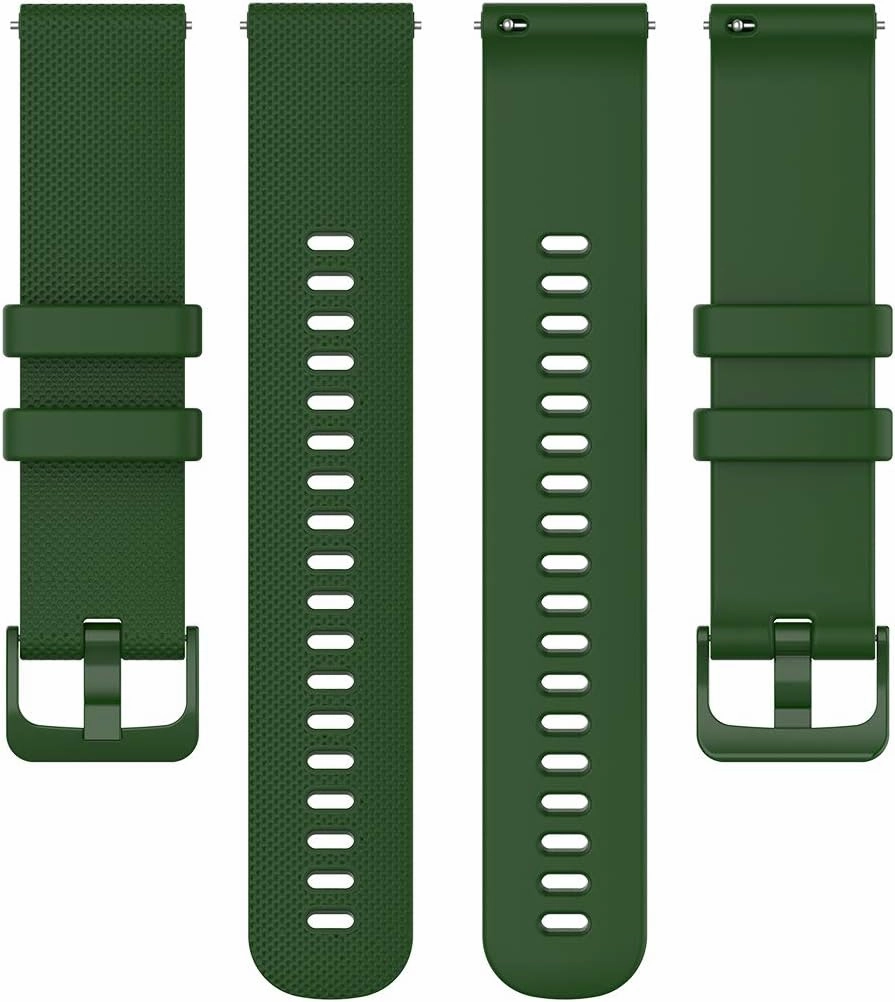18mm 19mm 20mm 22mm Width Colorful Silicone Quick Release Wristband Replacement Sports Straps Bracelet Watch Band Strap with Quick Release Pins for Smartwatch