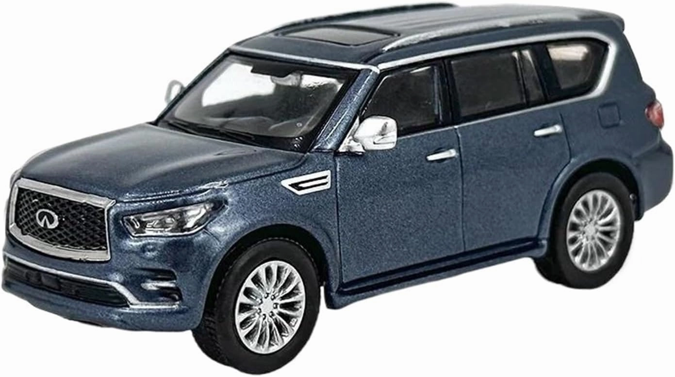 1:64 for Infiniti QX80 Alloy Car Model Collection Display Decoration Souvenir Mini Simulation Toys(Gold)