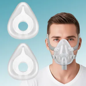 2 Pack AirFlt F20 Replacement Cushion, Compatible with F20 Original Full Face Mask, Perfect Fit Nose and Mouth, Prevent Sleep Apnea Mask Supplies (Large)