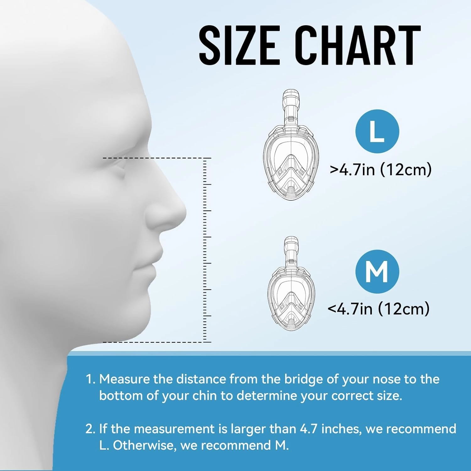 2025 Electric Full Face Snorkel Mask Adult, Snorkeling Gear for Adults with 180 Panoramic View and Latest Dry Top System, Patented Airflow System with Fan Assistance, Anti‑Leak & Anti‑Fog