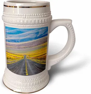 22oz Stein Mug - Freeway through Atacama Desert, San Pedro de Atacama,Chile. Chile
