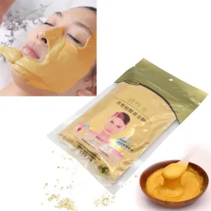 24K Gold Active Face Mask Brightening Powder Luxury Spa Anti Aging Treatment