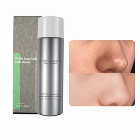 2% BHA Liquid Salicylic Acid Exfoliant for Face | Blackhead Remover & Face Exfoliator | Gentle Exfoliator with Glycolic Acid | Salicylic Acid Serum for Pores & Wrinkles | 40ml/1.4oz