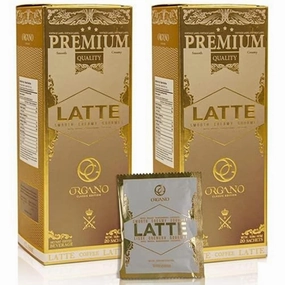 2 boxes ORGANO Gourmet Cafe Latte, 100% Certified Ganoderma Lucidum (40 Sachets)