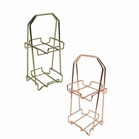 2PCS Wire Beauty Sponge Holder Double- layer Makeup Powder Puff Holder Sponge Rack Puff Display Stand for Makeup Egg Organizer