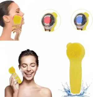 3 in 1 Electric Sonic Face Cleansing Brush, 5 Levels Deep Cleansing, IPX7 Waterproof, USB Rechargeable Silicone Face Scrubber, Vibrating Face Scrubber
