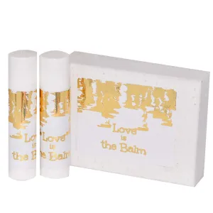 30 Wedding Metallic Foil Lip Balm Labels, Gold Foil Chapstick Labels