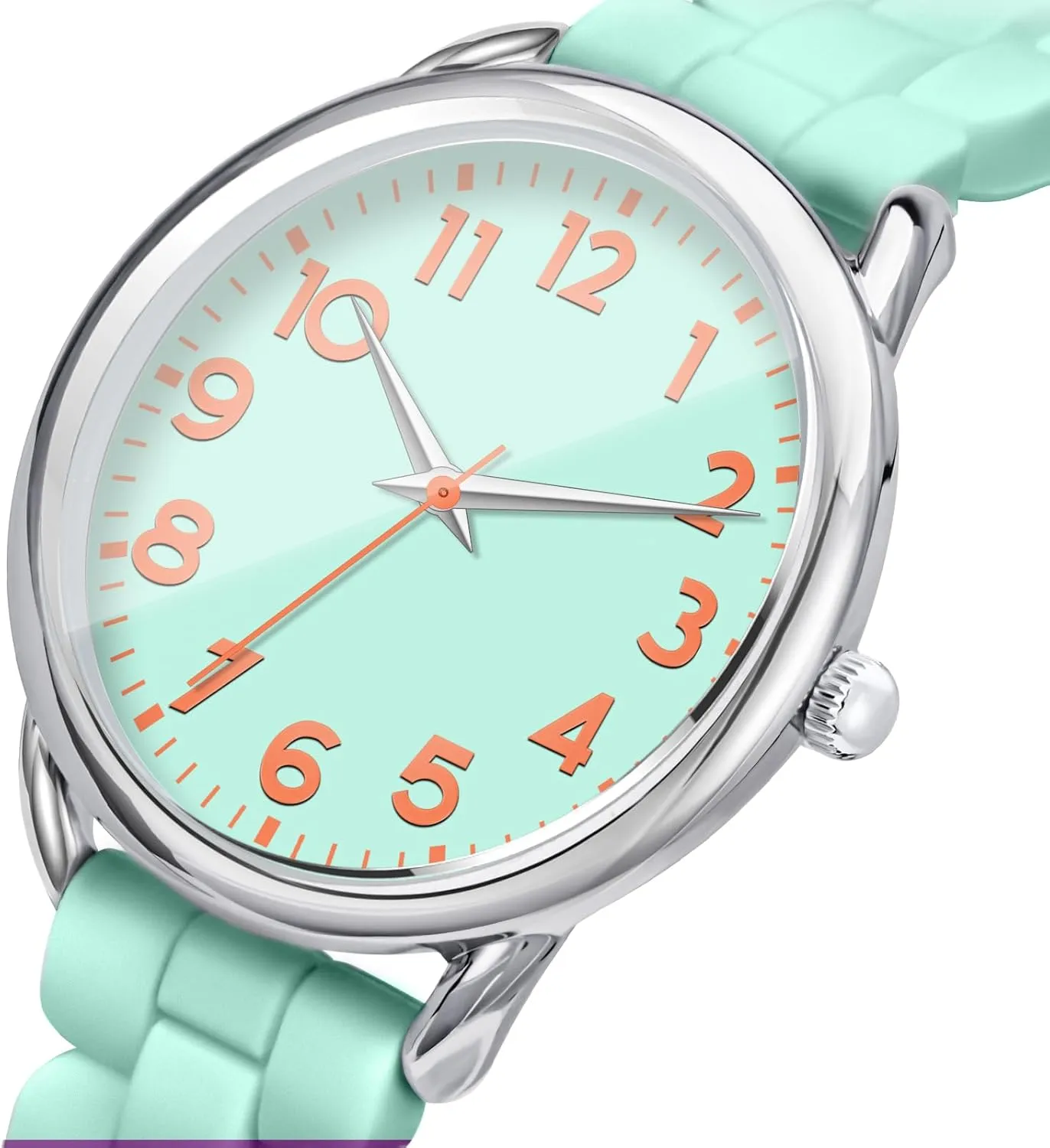35MM Women's Watch Big Face Easy Reader Water Proof
