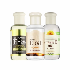 3 Pack Vitamin E Oil for Face,Natural Vitamin E Face Serum for Hydrating,Moisturizing,Rejuvenate & Enhance Skins,Moisturizer Facial Oils for Improving Dry,Fine Line,Spots,Women Skin Care Set