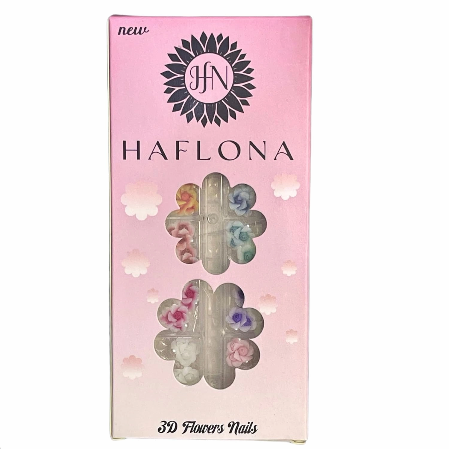 3D Rose Acrylic Flowers Charms Handmade by Acrylic Powder - Short & Medium Size Set 24 Pcs 3D Flower Nails Art | Exquisite Floral Accents for Crafts and Designs Salo Deco (3 Roses)