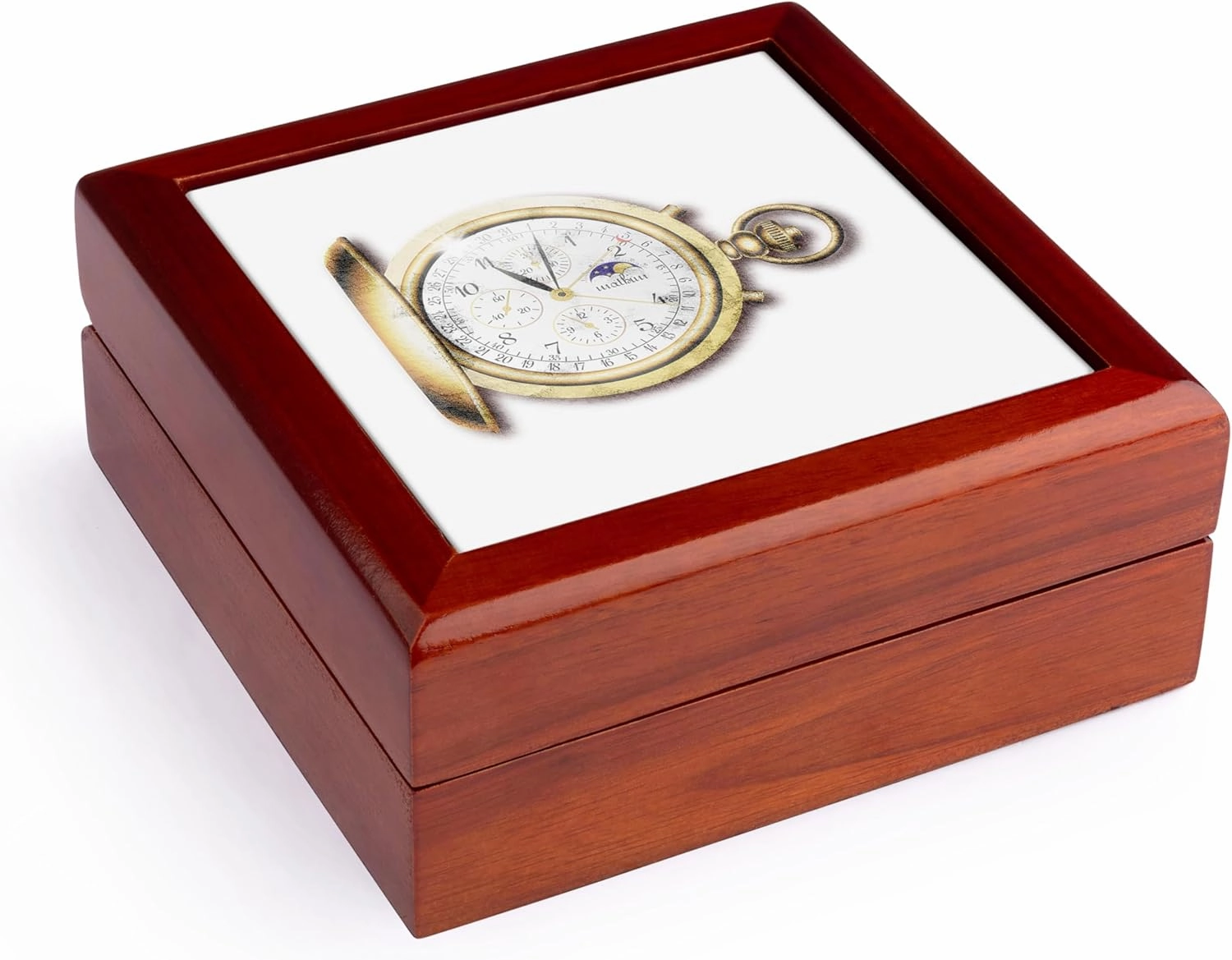 3dRose Image of antique gold pocket watch, Jewelry Box jb-174145-1