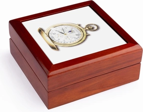3dRose Image of antique gold pocket watch, Jewelry Box jb-174145-1