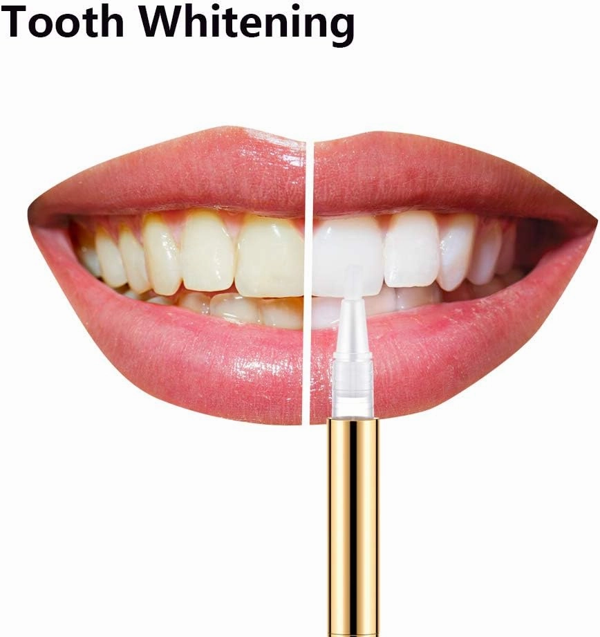3ml Empty Nail Oil Pen with Brush, Twist Pen for Tooth Whitening, Gel Lip Gloss Container, Eyelash Growth Liquid Tube(Golden, 24 PCS)