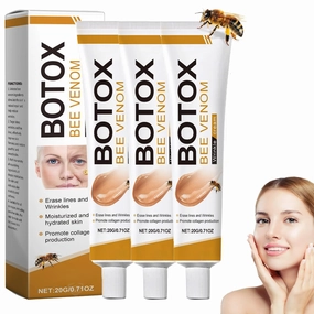 3Pcs Botox Bee Venom Cream Wrinkle Removal & Firming, Moisturizing, Lifting & Recovery for All Skin Type, Face Cream Moisturiser, Anti-Aging Bee Venom Cream