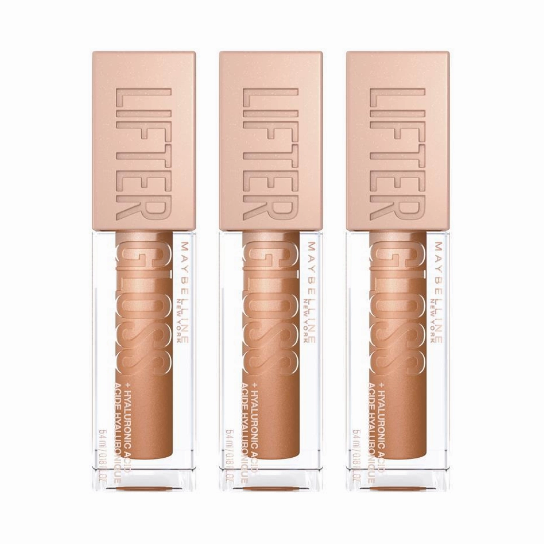 3x Maybelline Lifter Gloss Lip Gloss 19 Gold