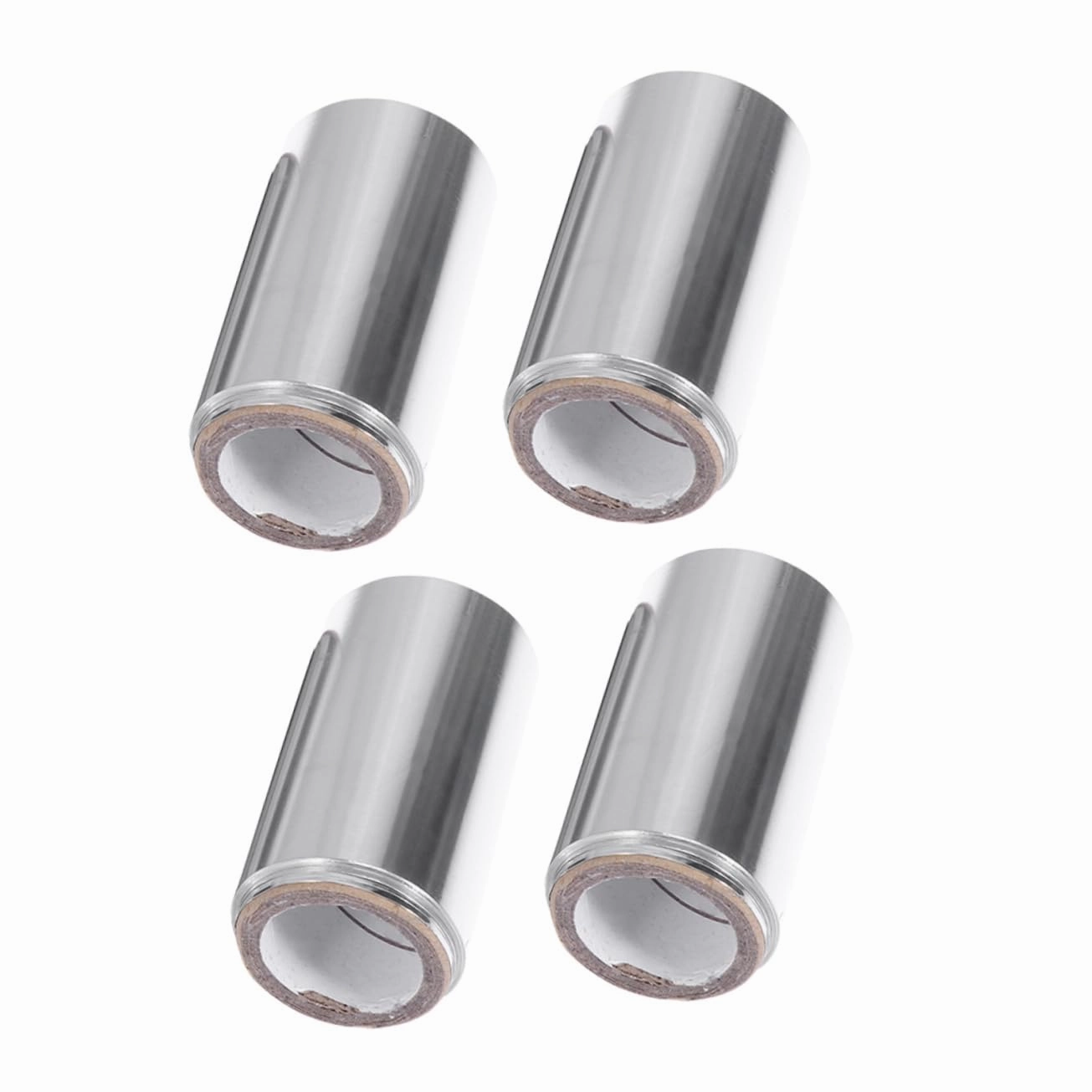 4 Rolls Hair Coloring Tin Foil Assistant Hair Foil Roll for Salon Use Hole Design Tear-off Slice