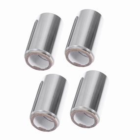 4 Rolls Hair Coloring Tin Foil Assistant Hair Foil Roll for Salon Use Hole Design Tear-off Slice
