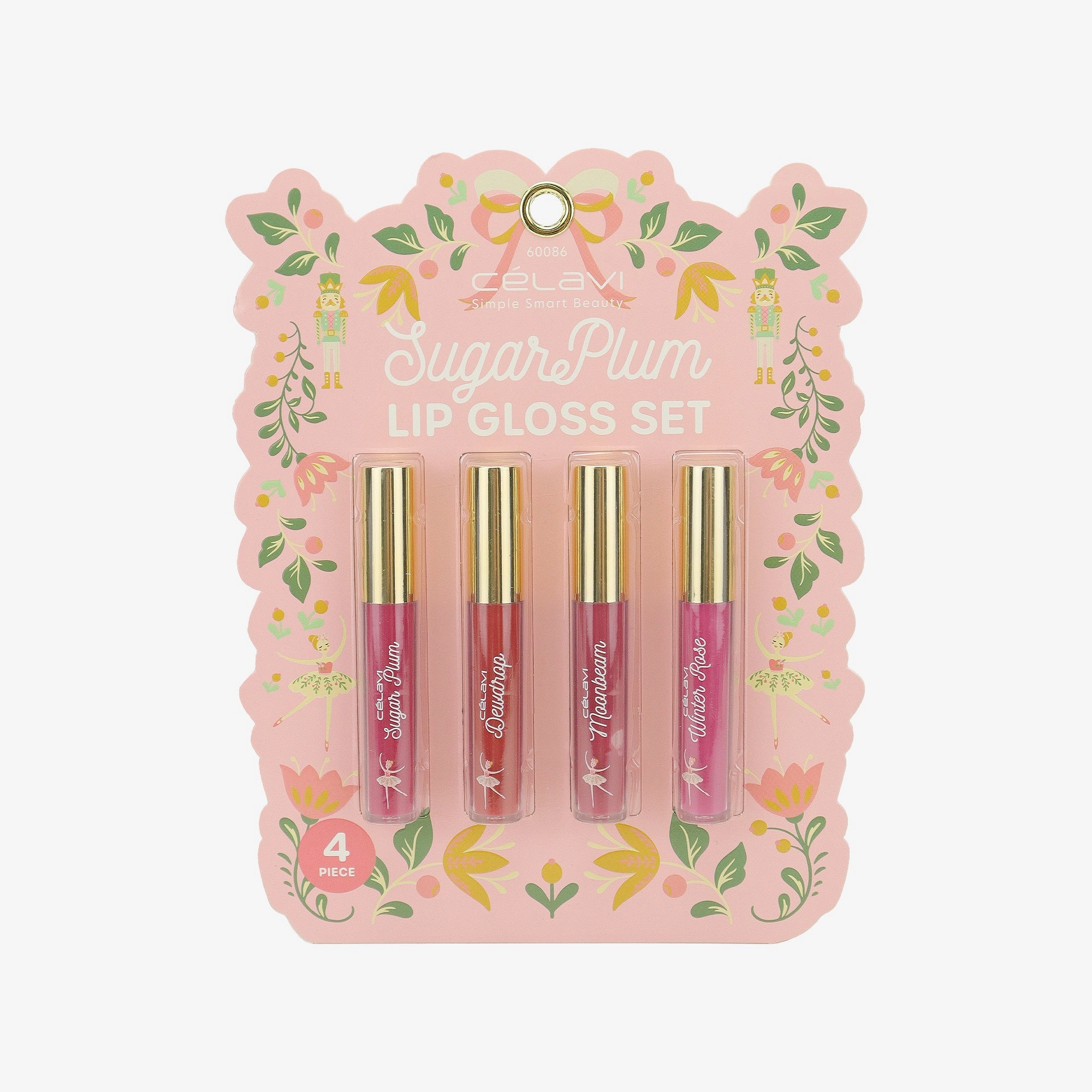 4PC LIP GLOSS SET - NUTCRACKER BALLET