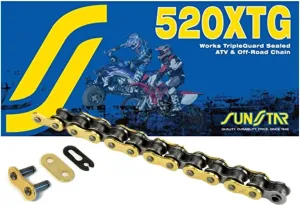 520 XTG Tripleguard Sealed ATV & Offroad Chain (100 Links) (Gold)