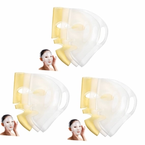 5sets Gold Reusable Face Masks Face Sheets Reusable Silicone Mask Covers Bulk 3d Silicone 3pcs*5
