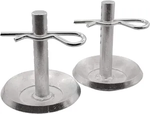 69212 Snow Plow Skid Shoe Blade Protector, Adjustable Pin Plow Skid Feet, 1 Pair