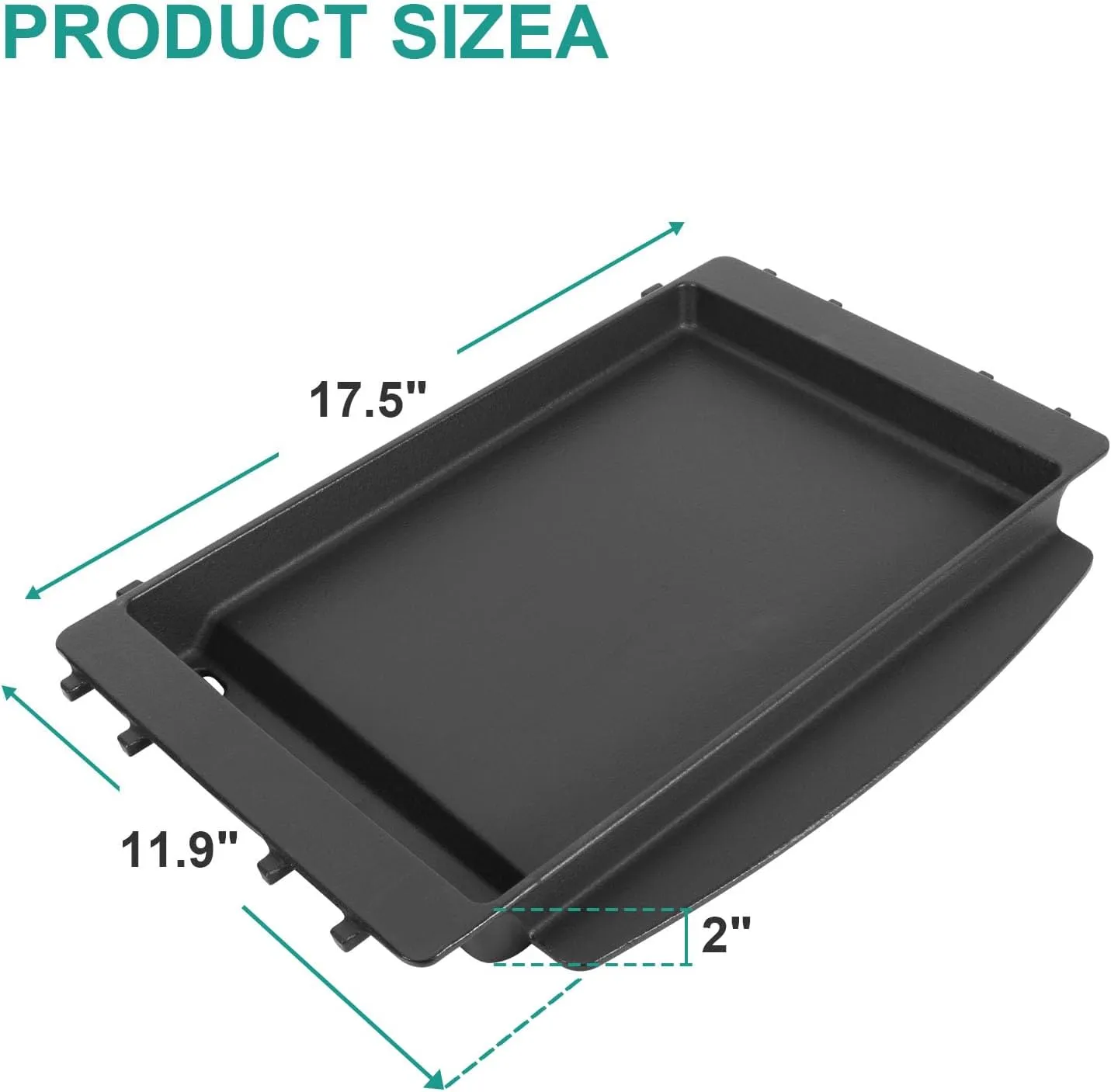 7658 Cast Iron Griddle for Weber Spirit II Spirit 200 300 Series Genesis Silver B C 1000-5000 Grill