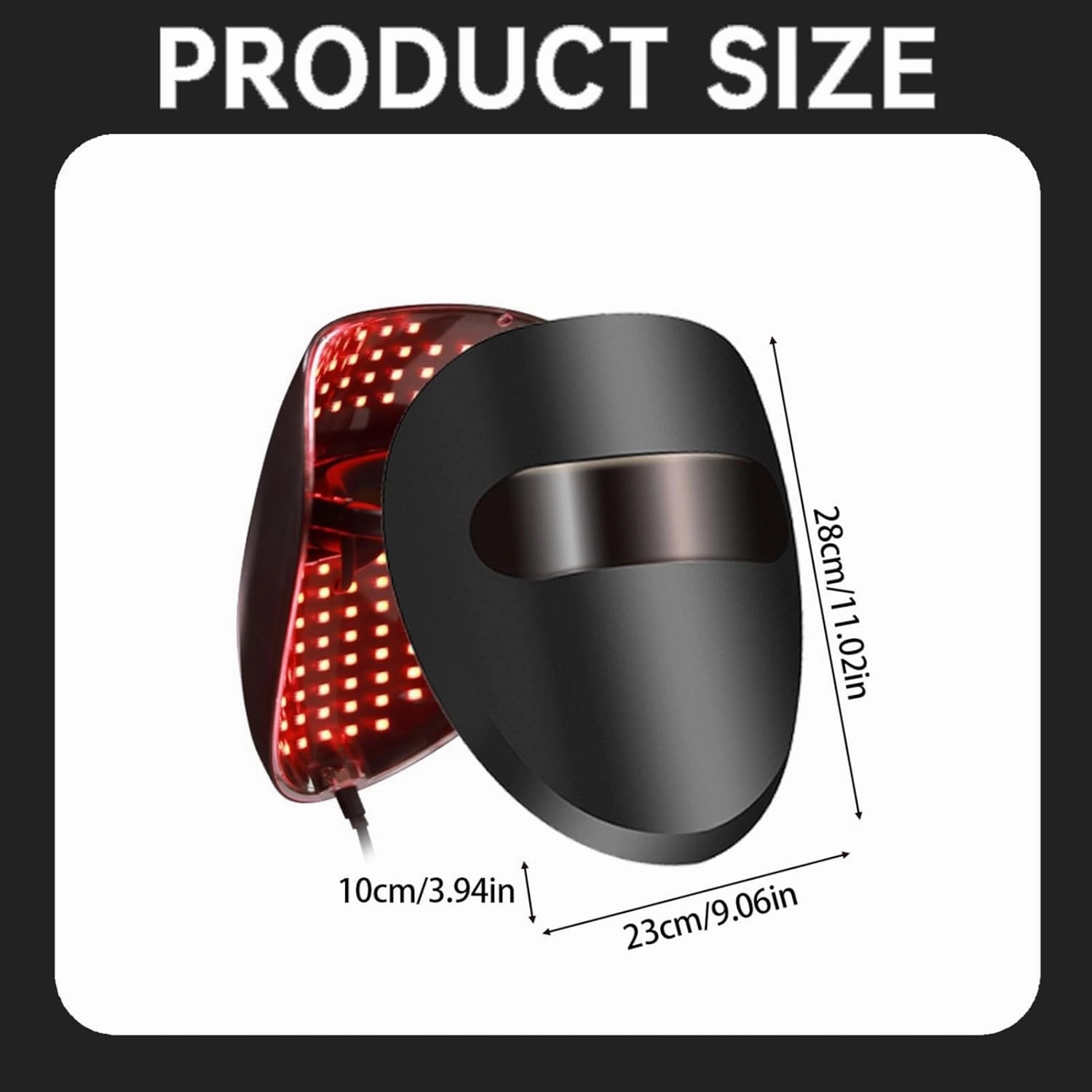 8-Color LED Face Mask Light Therapy, Red Light Therapy for Face, Wireless High Dose Green, Blue, Infrared Light Therapy Mask for Skin Care & Anti-aging