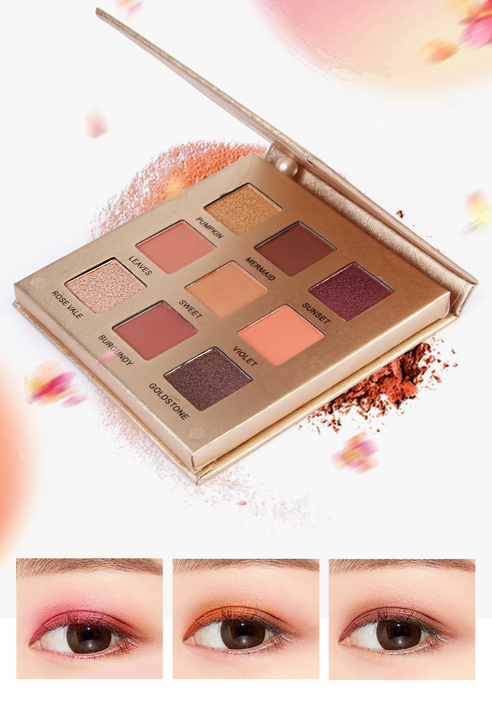 9 Color Matte Eyeshadow Palette - Vibrant Shades