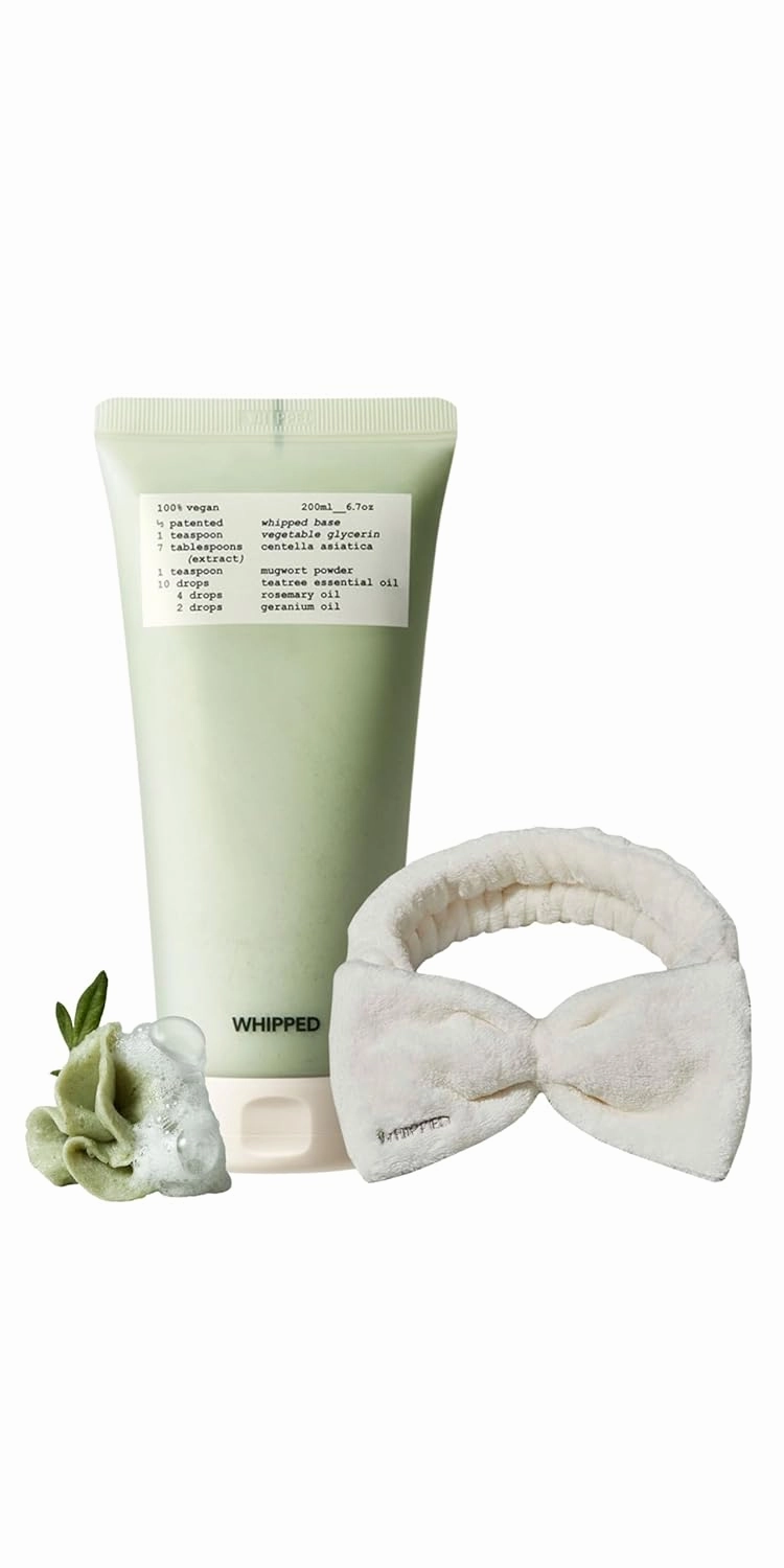 [ Headband] WHIPPED CREAM VEGAN CLEANSER MUGTREE 4.5 oz | Mugwort & Tea Tree | Sebum & Pore Care