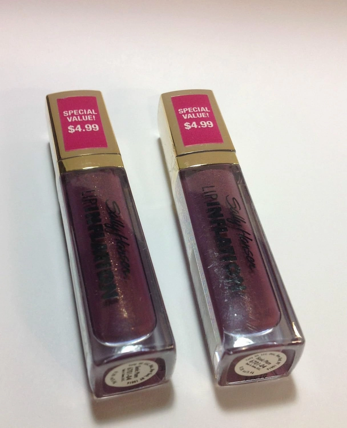 (Pack of 2) sally Hansen Lip Inflation Plumping Treatment (Sonic Plum) Sealed Full Size.