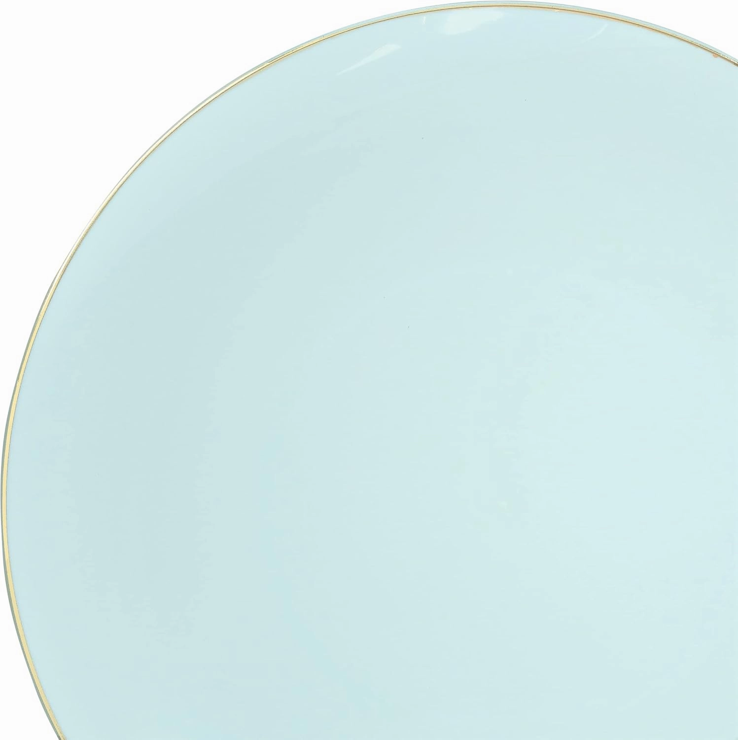 " OCCASIONS " 240 Plates Pack,(120 Guests) Premium Wedding Party Disposable Plastic Plates Set -120 x 10.25'' Dinner   120 x 7.5'' Salad/Dessert (Bali, Blue & Gold)