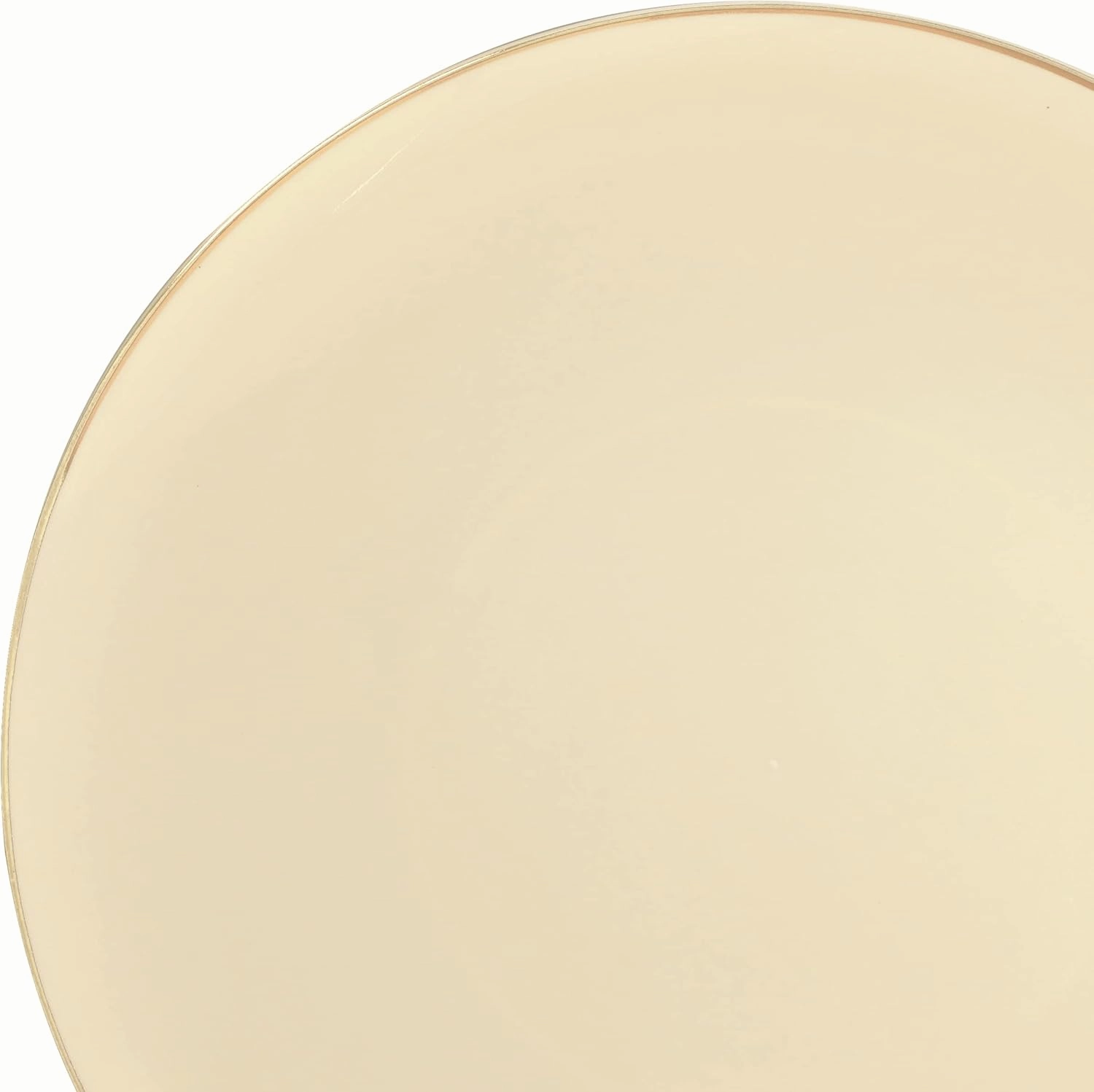 " OCCASIONS " 240 Plates Pack,(120 Guests) Premium Wedding Party Disposable Plastic Plates Set -120 x 10.25'' Dinner   120 x 7.5'' Salad/Dessert (Bali, Ivory & Gold)