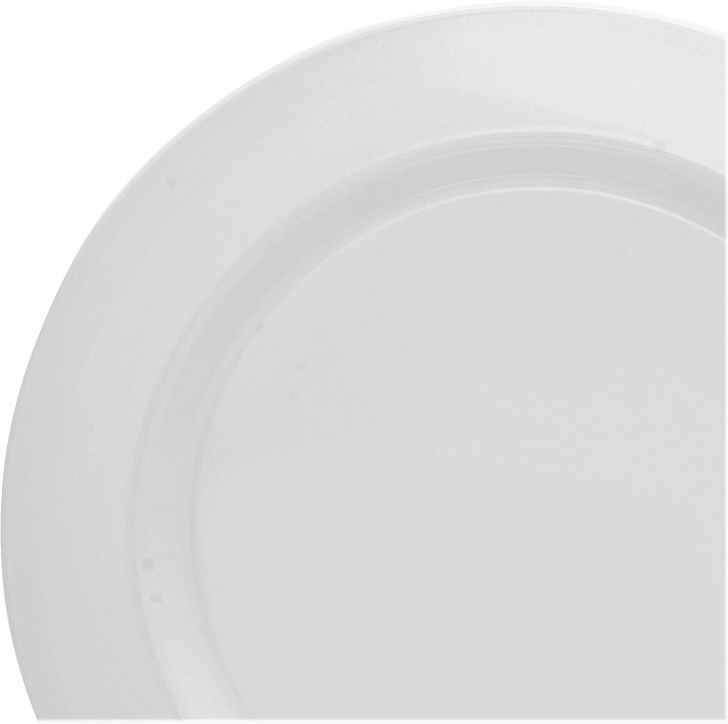 " OCCASIONS " 240 Plates Pack,(120 Guests) Wedding Heavyweight Wedding Party Disposable Plastic Plates Set -120 x 10.5'' Dinner   120 x 7.5'' Salad/Dessert Plate (Plain White)