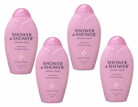 Absorbent Body Powder, Original Fresh with Chamomile, 13-Ounce Bottles (Pack of 4)