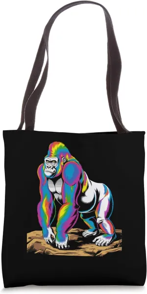 Abstract Angry Gorilla Face Art Tote Bag