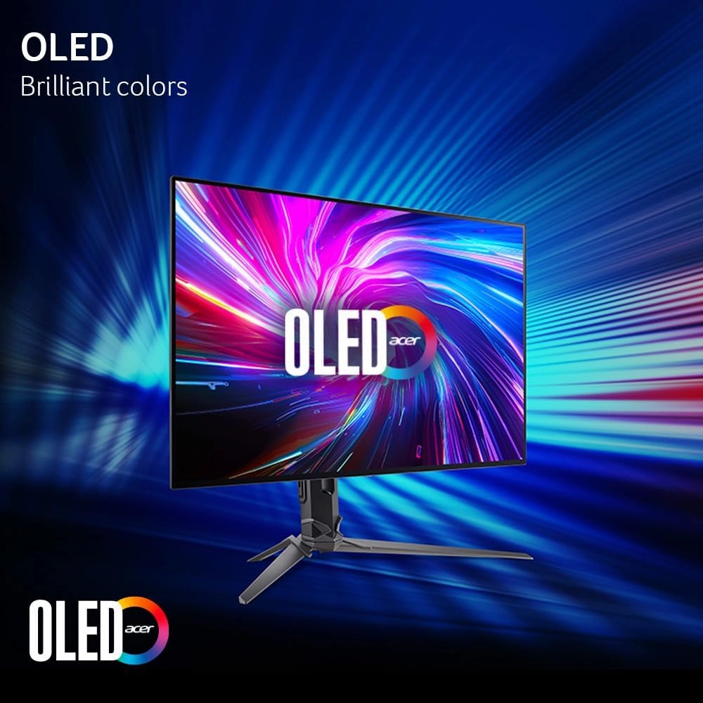 Acer Predator X32 X3 | 31.5" UHD 3840 x 2160 OLED Gaming Monitor | AMD FreeSync Premium Pro | 480Hz at 1920 x 1080 (DFR) | Up to 0.01ms | 1000nits @ HDR 3% | USB Type-C, 1 x DP 1.4 & 2 x HDMI 2.1