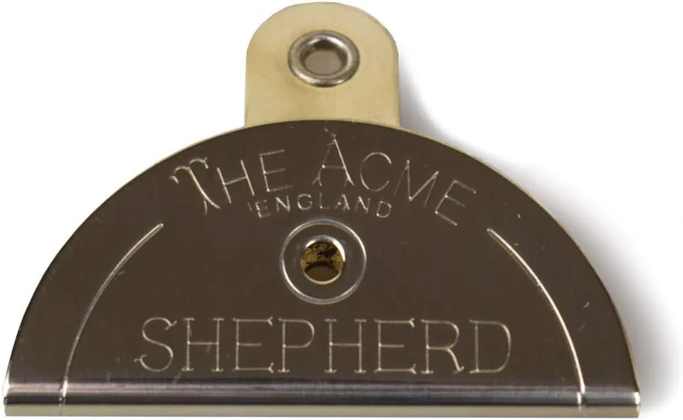 ACME 575 professional dog training shepherd lip, in mouth, whistle. Quality crescendo of sound. Sheep trails and herding. 100 dBA. Designed and Made in the UK (Nickel Silver)