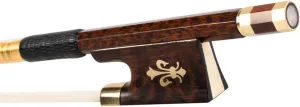 Adult violin bow Serpentine Wood Violin Bow With Serpentine Wood Fleur-de-lis Decoration Gilded Violin Bow Natural Bow Hair