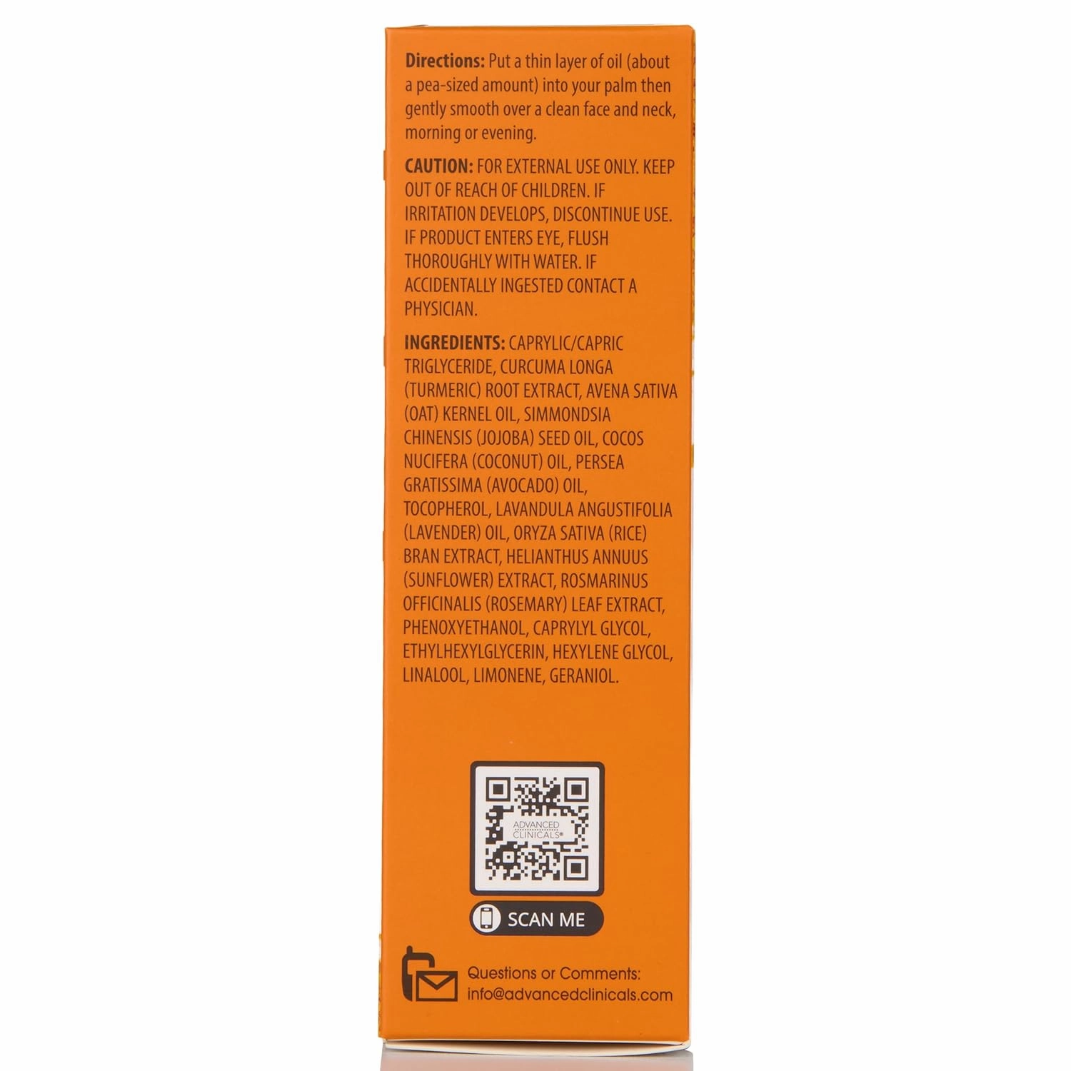 Advanced Clinicals Turmeric Oil Serum For Face | Facial Skin Care Serum With Jojoba   Coconut Oil To Improve Appearance Of Dark Spots & Uneven Skin Tone | Antioxidant Dry Skin Moisturizer, 2-Pack