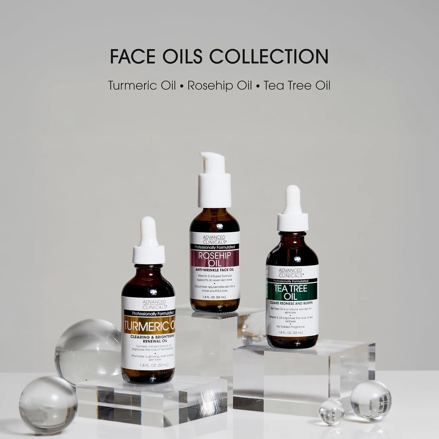 Advanced Clinicals Turmeric Oil Serum For Face | Facial Skin Care Serum With Jojoba   Coconut Oil To Improve Appearance Of Dark Spots & Uneven Skin Tone | Antioxidant Dry Skin Moisturizer, 2-Pack