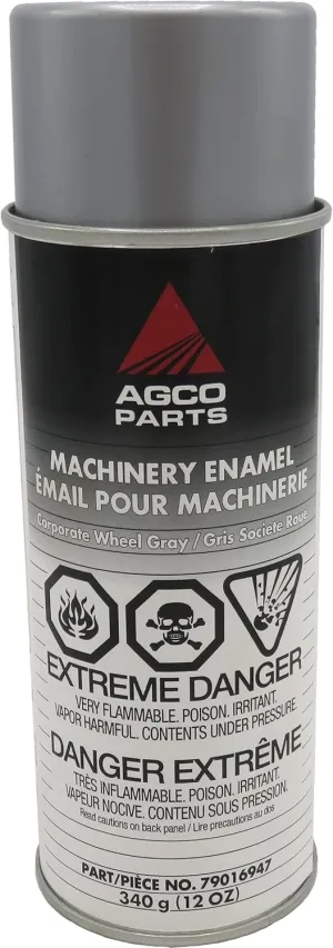 Agco Paint Machinery Enamel Protects Against Rust Aerosol Spray Can (Corporate Wheel Gray)