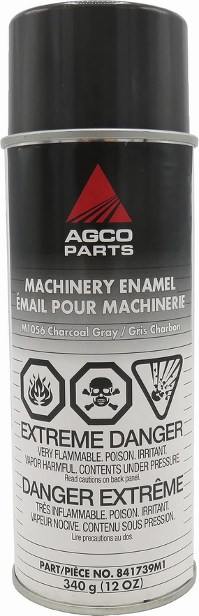Agco Paint Machinery Enamel Protects Against Rust Aerosol Spray Can (M1056 Charcoal Gray)