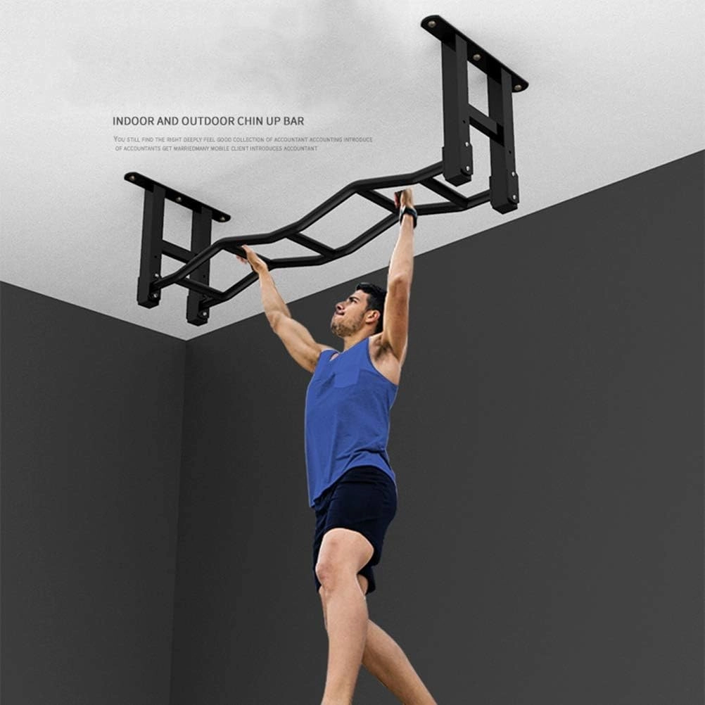 AGYH Wall-Mounted Chin Up Bar, Horizontal and Parallel Bars for Yoga, Beam Climbing Frame, Load 300kg