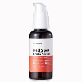 ALIVELAB Red Spot L-Vita Serum, Pure Vitamin C Face Serum for Anti-Aging Skin Brightening Dark Spot Treatment Serum 1.7 fl oz