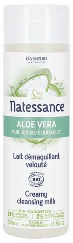 Aloe Vera Pure Juice Organic Fair Trade Creamy Cleansing Milk 200ml